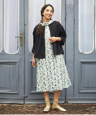 GJEGD34340 Jocomomola(ホコモモラ) 【2WAY】Semilla フラワー総刺繍ワンピース アイボリー