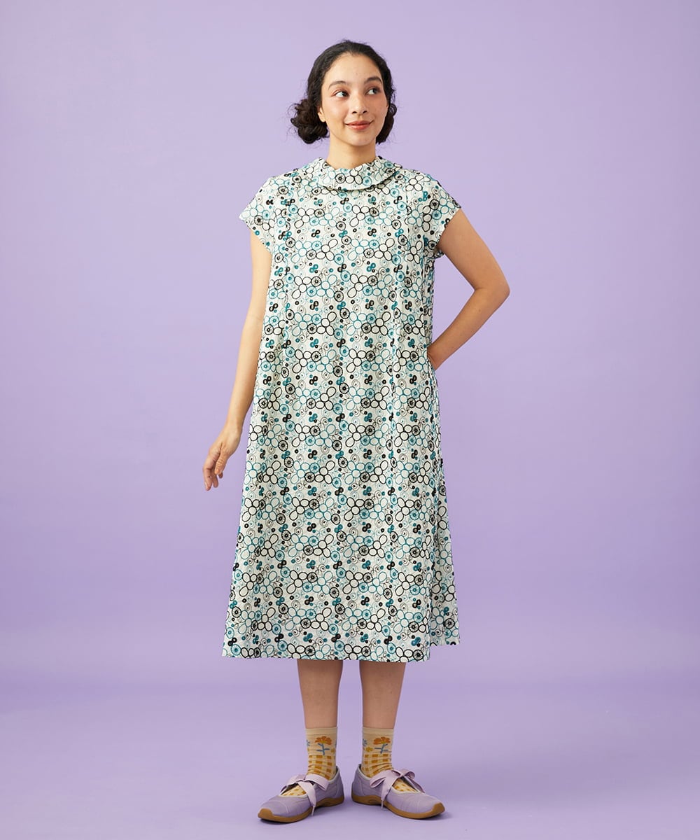 GJEGD34340 Jocomomola(ホコモモラ) 【2WAY】Semilla フラワー総刺繍ワンピース アイボリー