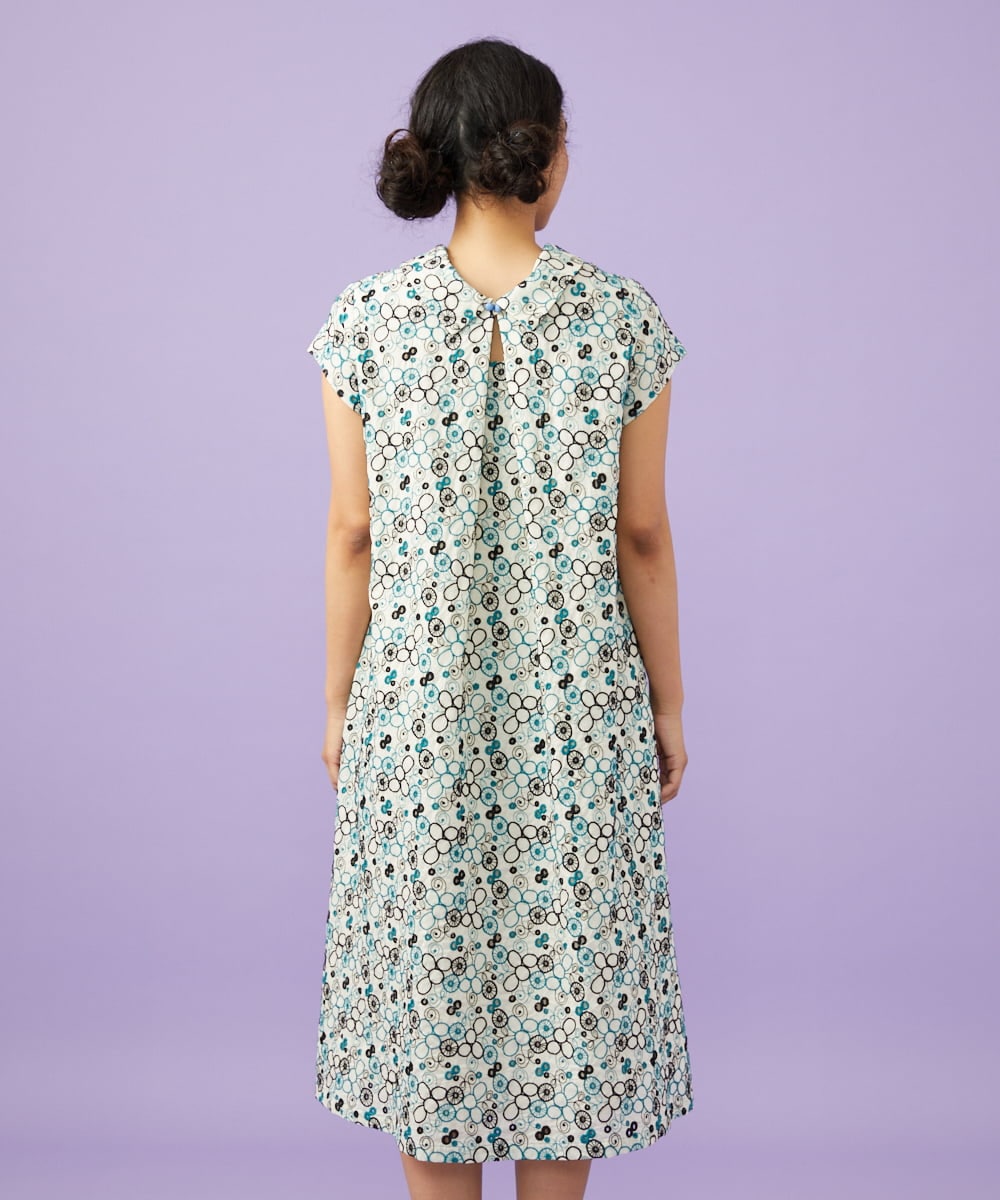 GJEGD34340 Jocomomola(ホコモモラ) 【2WAY】Semilla フラワー総刺繍ワンピース アイボリー