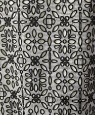 GJEGD50360 Jocomomola(ホコモモラ) Dordado de verano フラワーカットワーク刺繍 ギンガムチェックワンピース [オケージョン対応] ブラック