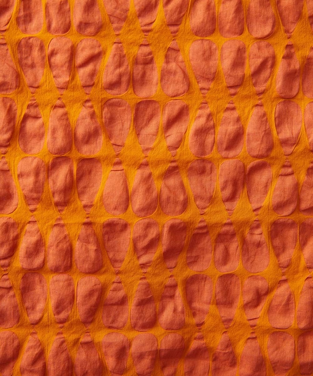 GJEGE39300 Jocomomola(ホコモモラ) 【早割10％OFF】リップルプリントワンピース ブルー