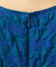 GJEGE39300 Jocomomola(ホコモモラ) 【早割10％OFF】リップルプリントワンピース ブルー