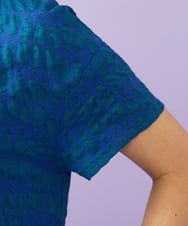 GJEGE39300 Jocomomola(ホコモモラ) 【早割10％OFF】リップルプリントワンピース ブルー