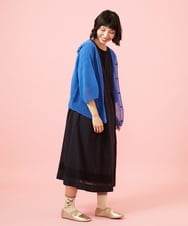 GJEGE41280 Jocomomola(ホコモモラ) Cruzar フラワーインド刺繍ワンピース ブラック