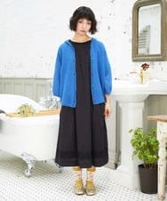 GJEGE41280 Jocomomola(ホコモモラ) Cruzar フラワーインド刺繍ワンピース ブラック