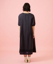 GJEGE41280 Jocomomola(ホコモモラ) Cruzar フラワーインド刺繍ワンピース ブラック