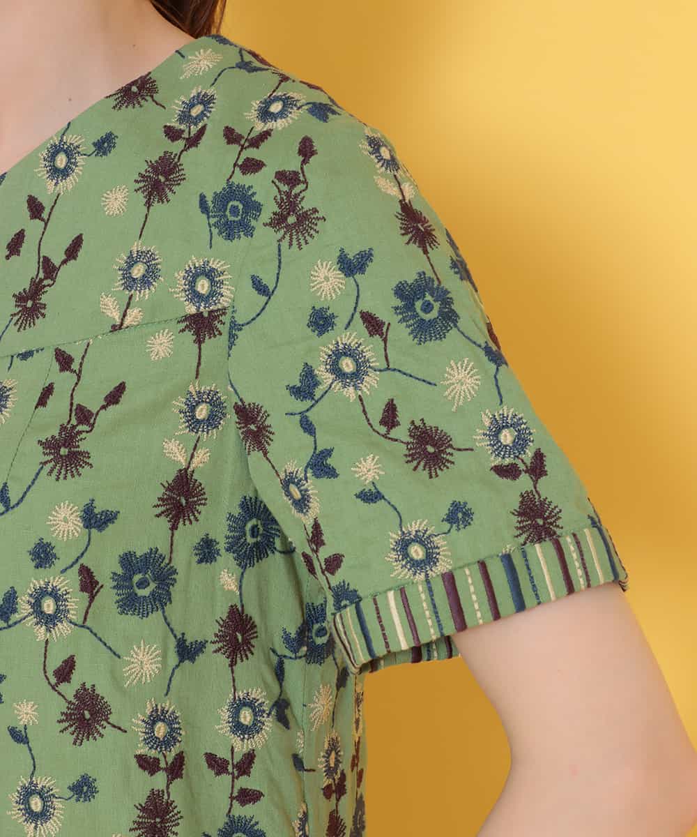 気質アップ New ホコモモラ ｆｌｏｒｅｓ ｃｏｌｏｒｉｄａｓ フラワー刺繍ワンピース 大人気 Theblindtigerslidell Com