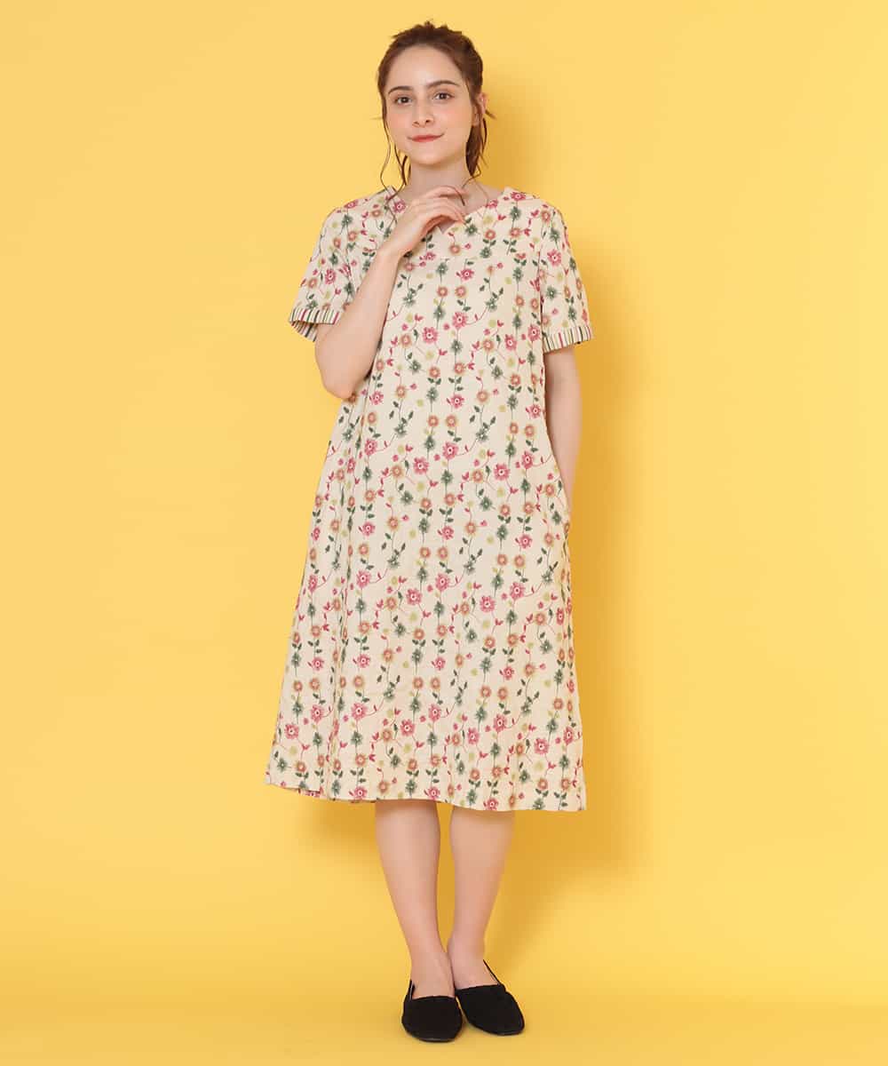 気質アップ New ホコモモラ ｆｌｏｒｅｓ ｃｏｌｏｒｉｄａｓ フラワー刺繍ワンピース 大人気 Theblindtigerslidell Com