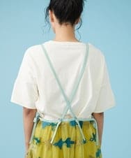 GJEGS01280 Jocomomola(ホコモモラ) Tarifa 刺繍エプロンワンピース イエロー