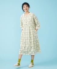 GJEGS31280 Jocomomola(ホコモモラ) Sellos ジャカードワンピース パープル