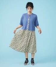 GJEGT38250 Jocomomola(ホコモモラ) Calpe プリントワンピース グリーン