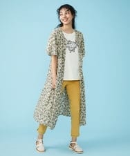 GJEGT38250 Jocomomola(ホコモモラ) Calpe プリントワンピース グリーン