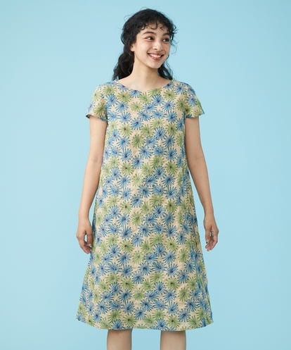 GJEGT50360  Galicia フワラー刺繍ワンピース