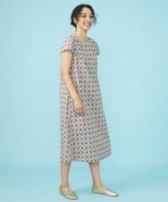 GJEGW51330 Jocomomola(ホコモモラ) Dulce 総刺繍ワンピース ネイビー