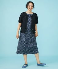 GJEGW51330 Jocomomola(ホコモモラ) Dulce 総刺繍ワンピース ネイビー