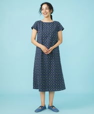 GJEGW51330 Jocomomola(ホコモモラ) Dulce 総刺繍ワンピース ネイビー