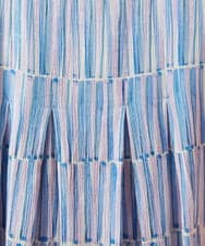 GJEHD30300 Jocomomola(ホコモモラ) 【早割10％OFF】ストライプワンピース ブルー×ピンク