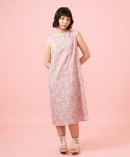 GJEHD51350 Jocomomola(ホコモモラ) Ilusion フラワー総刺繍ノースリーブワンピース ピンク