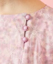 GJEHD51350 Jocomomola(ホコモモラ) Ilusion フラワー総刺繍ノースリーブワンピース ピンク