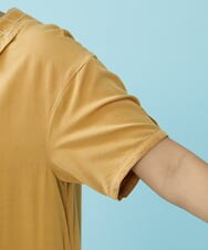 GJEHS31230 Jocomomola(ホコモモラ) Facilmente レーヨンツイルワンピース マスタード