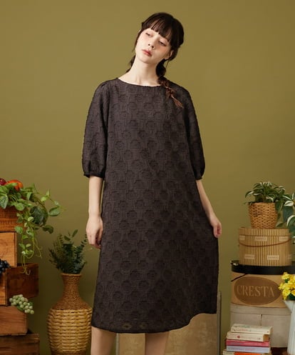GJEJB51330 Jocomomola Floracion フラワージャカードワンピース