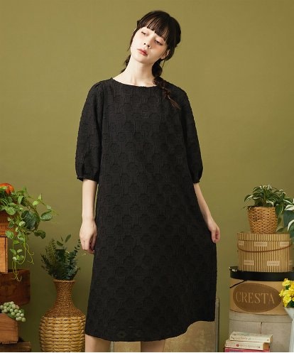 GJEJB51330 Jocomomola Floracion フラワージャカードワンピース