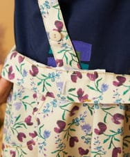 GJEJD01250 Jocomomola(ホコモモラ) 【マルチWAY】Aves ツイルプリントサロペットスカート ベージュ
