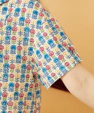 GJEJD30280 Jocomomola(ホコモモラ) Arte en aerosol フラワープリントシャツワンピース アイボリー