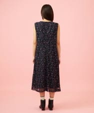 GJEJE50360 Jocomomola(ホコモモラ) Pincel チュールフラワー刺繍ワンピース［オケージョン］ ブラック