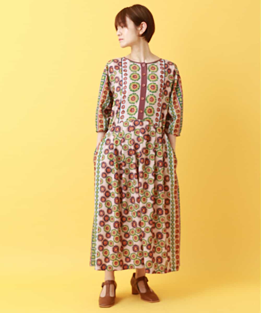 Jocomomola ホコモモラ Ocioso プリントワンピース イトキンオンラインストア