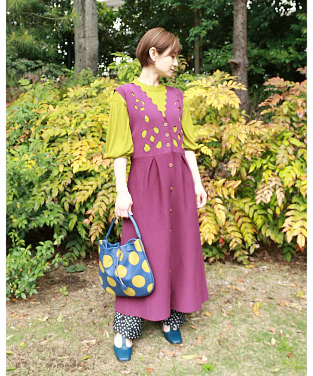 Jocomomola ホコモモラ Agujero ニットワンピース イトキンオンラインストア