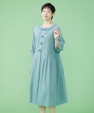 GJEJS32250 Jocomomola(ホコモモラ) Regalo ウエスト切り替えワンピース ライトブルー