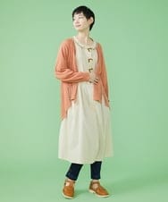 GJEJS32250 Jocomomola(ホコモモラ) Regalo ウエスト切り替えワンピース ライトブルー