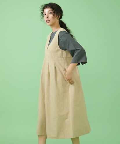 GJEJT40230 Jocomomola カラーデニムジャンパースカート
