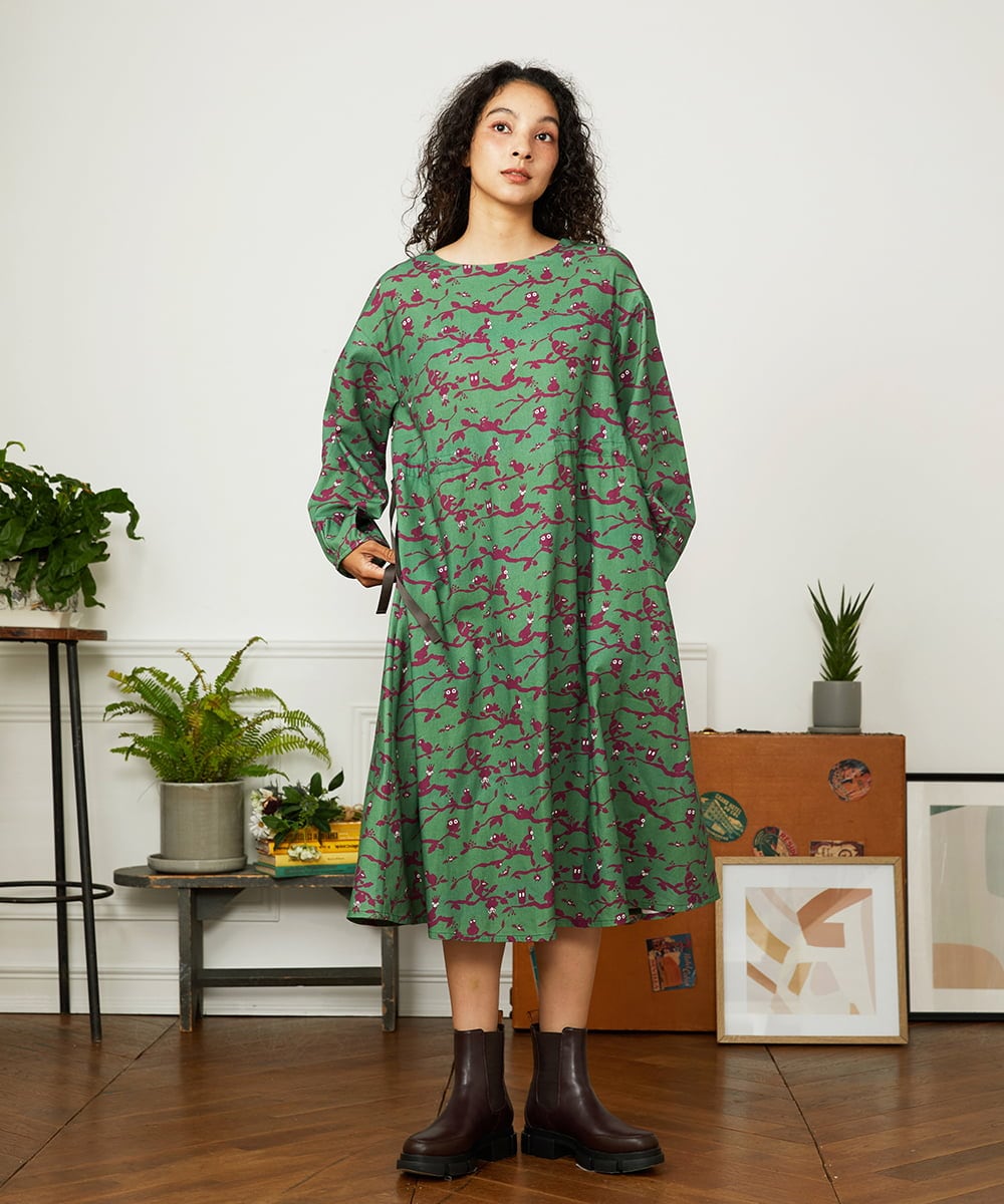 GJELA30300 Jocomomola 【早割10％OFF】Palgue de El Retiro アニマルプリントワンピース