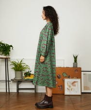 GJELA30300 Jocomomola(ホコモモラ) 【早割10％OFF】Palgue de El Retiro アニマルプリントワンピース グリーン
