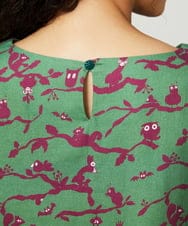 GJELA30300 Jocomomola(ホコモモラ) 【早割10％OFF】Palgue de El Retiro アニマルプリントワンピース グリーン