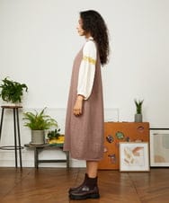 GJELA32300 Jocomomola(ホコモモラ) 【早割10％OFF】T/Rドビー ジャンパースカート ベージュ
