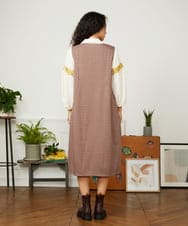 GJELA32300 Jocomomola(ホコモモラ) 【早割10％OFF】T/Rドビー ジャンパースカート ベージュ