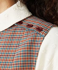GJELA32300 Jocomomola(ホコモモラ) 【早割10％OFF】T/Rドビー ジャンパースカート ベージュ