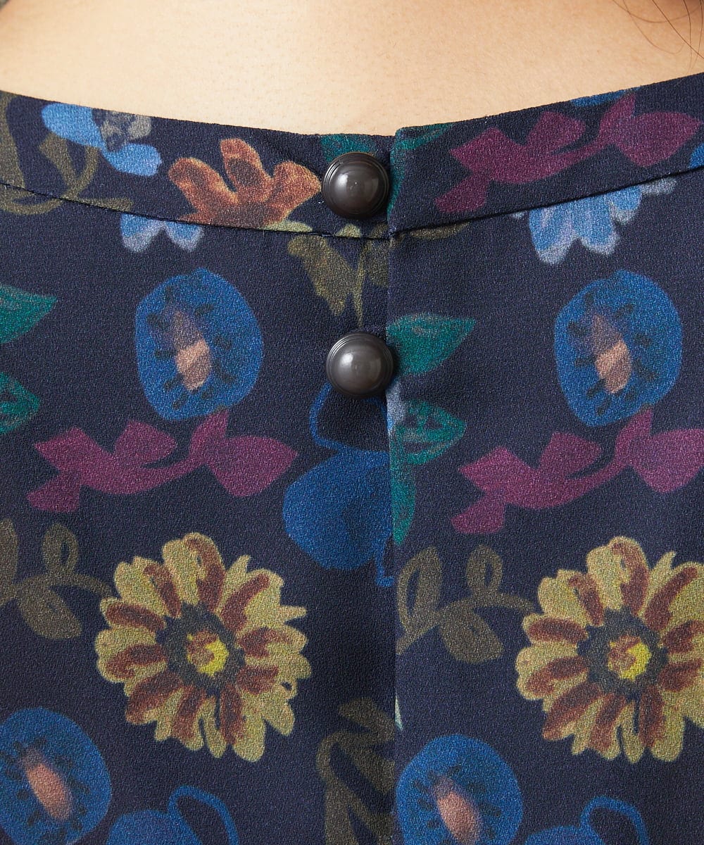GJELA50300 Jocomomola(ホコモモラ) Bail de flores フラワープリントワンピース イエロー