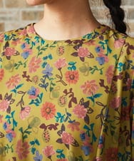 GJELA50300 Jocomomola(ホコモモラ) Bail de flores フラワープリントワンピース イエロー