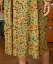 GJELA50300 Jocomomola(ホコモモラ) 【早割10％OFF】Bail de flores フラワープリントワンピース イエロー