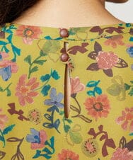GJELA50300 Jocomomola(ホコモモラ) 【早割10％OFF】Bail de flores フラワープリントワンピース イエロー