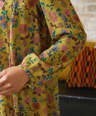 GJELA50300 Jocomomola(ホコモモラ) Bail de flores フラワープリントワンピース イエロー
