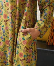 GJELA50300 Jocomomola(ホコモモラ) Bail de flores フラワープリントワンピース イエロー