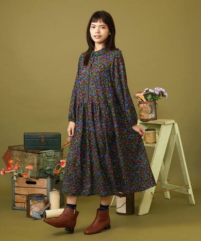 GJELD30300 Jocomomola Arte clandestino プリントワンピース