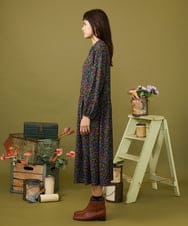 GJELD30300 Jocomomola(ホコモモラ) Arte clandestino プリントワンピース ブラック