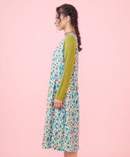 GJELV50280 Jocomomola(ホコモモラ) Pestinos フラワープリントノースリーブワンピース ベージュ