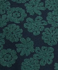 GJFAD01220 Jocomomola(ホコモモラ) Flor suave フラワージャカードニットプルオーバー ネイビー